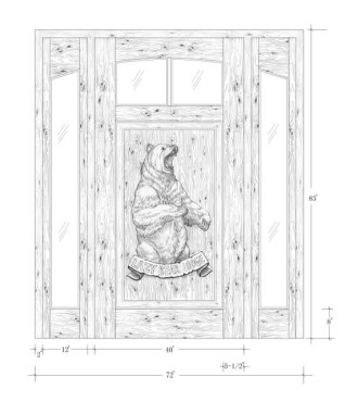 Door Name: Bear Drawing Door