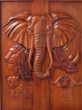 wood carving, House Front Door palang carving